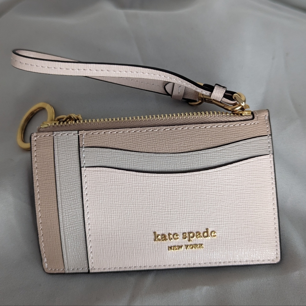 Kate Spade Morgan Colorblocked Card Case Wristlet ♠
